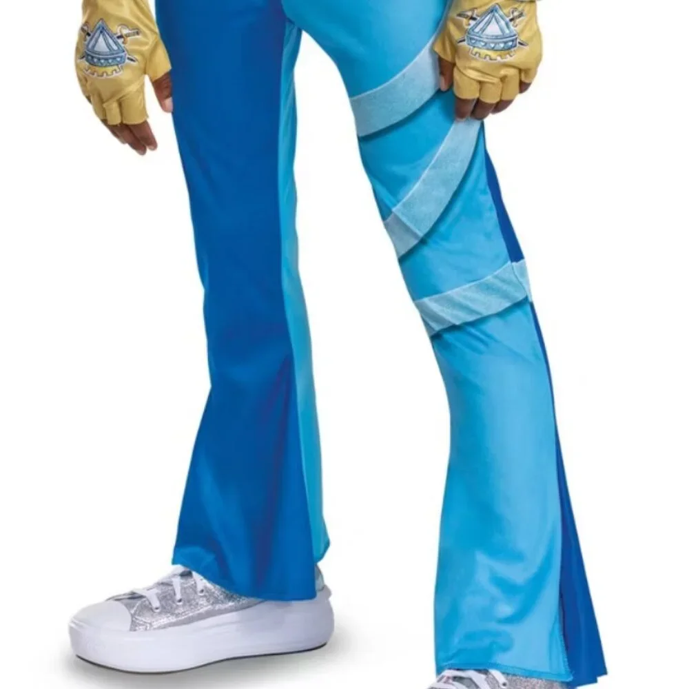 Descendants Chloe & WIG Halloween Costume 10/12 Blue Deluxe Disney Kids Girls